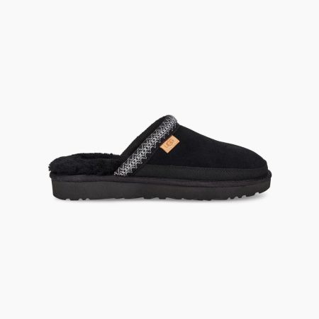 UGG Tasman Slip-On Black Slippers for Men (ETGY78952)